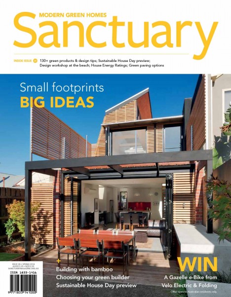 Sanctuary Magazine Issue 28 - Cover - for Sustainable House day 2014